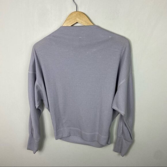 Free People Nikala Purple Top Size XS Lightweight Thermal Zipper Shoulder Zipper - Picture 11 of 11